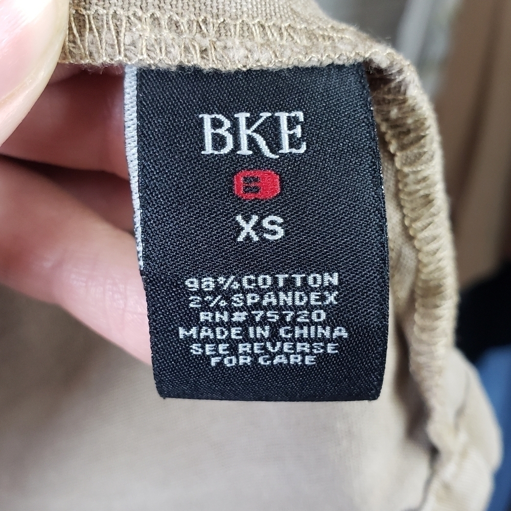 BKE Washed Tan Lace Up Cuffa Utility Jacket size Xtra Small - Picture 5 of 9